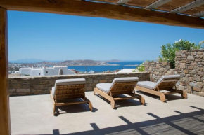 Luxury Mykonos Villa - Stunning Seaviews - 4 Bedrooms - Jacuzzi - Agia Sofia Villa